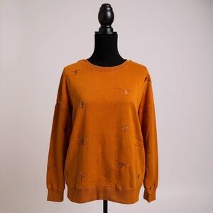 Ava UT Texas Ritter Lantern Sleeve Crew